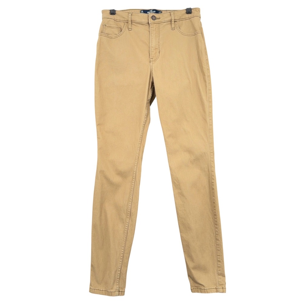 Hollister‎ High-Rise Super Skinny Women 5R W27 Cotton Khaki Tan Jeans
